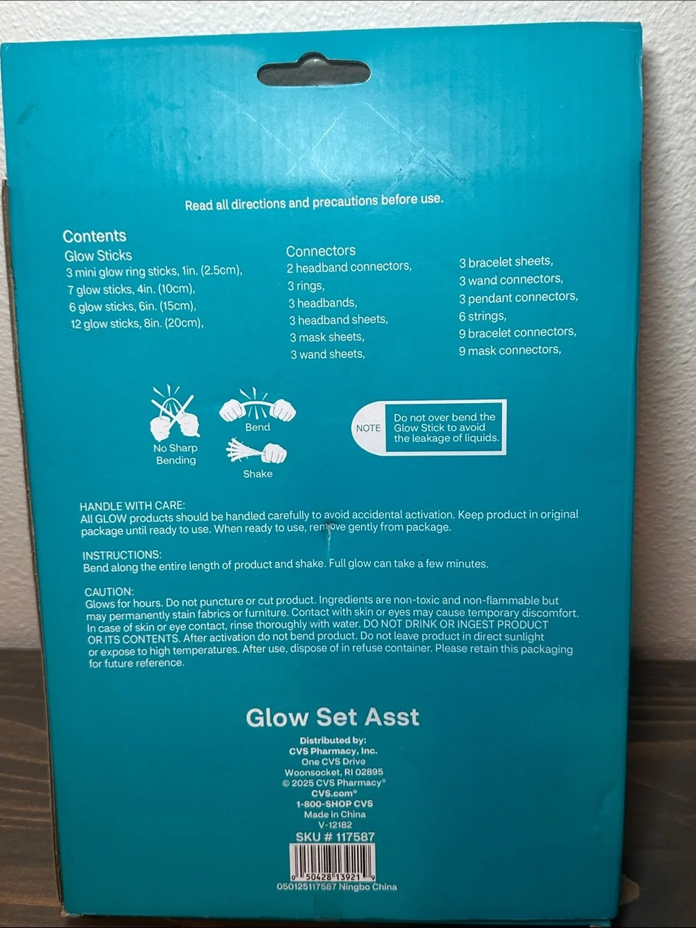 Glow Set Asst - Teal Party Glow Accessories